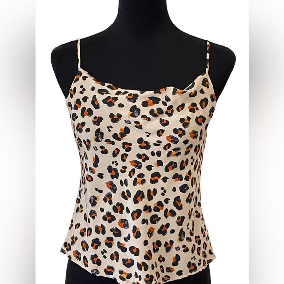 New ~ FREE PEOPLE ~ Cowl Neck Tank Top Small ~ ADORBS VACAY - Picture 1 of 6